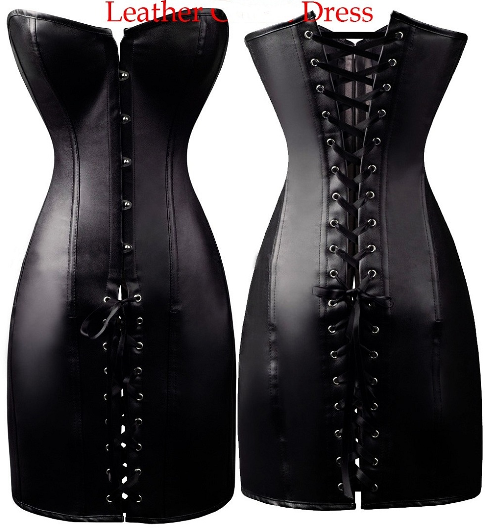 Leather dress
